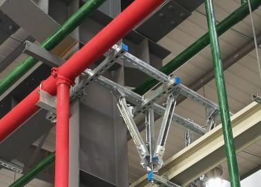 潢川该抗震支架的整体式支吊架结构协调性好